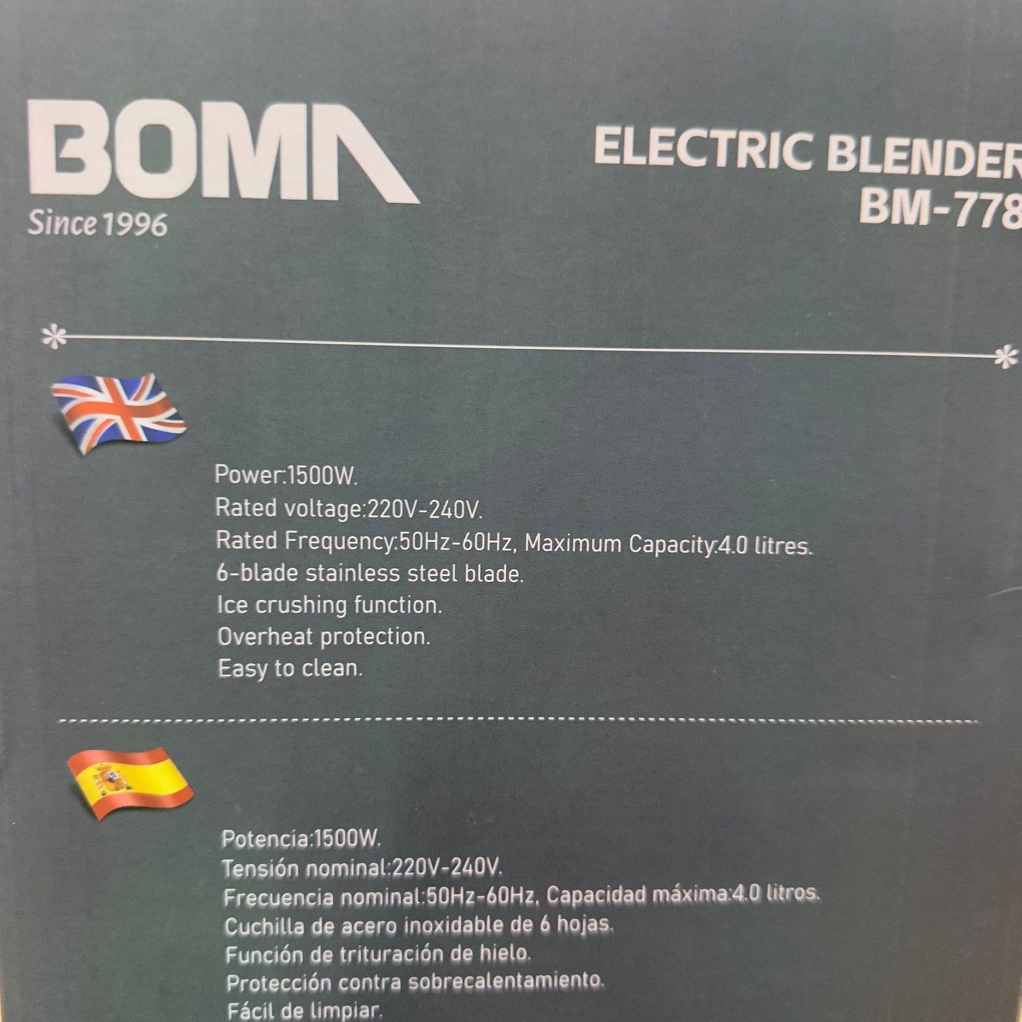 🇩🇪 Booma 6-in-1 Electric Blender Set – German Technology, Powerful Performance