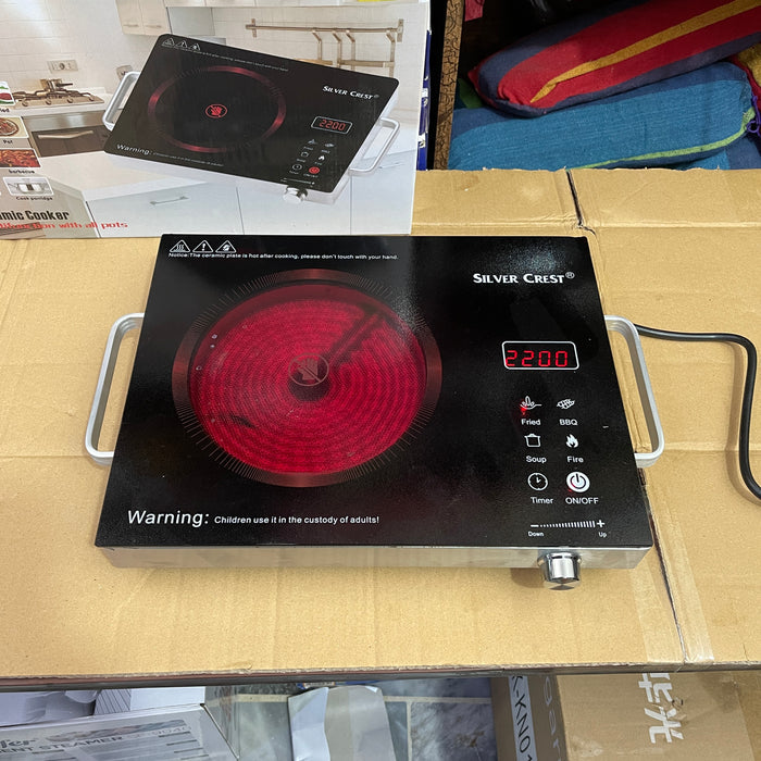Germany Lot Imported Silver Crest Ceramic Infrared Hot Plate