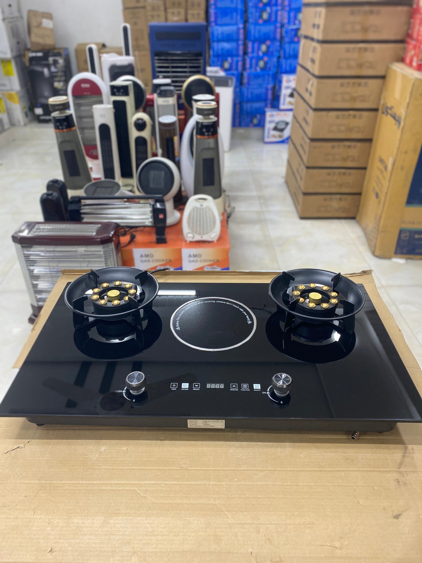 Gas Hob Burner with Dual Power Operation (Gas + Electric) Design By Germany