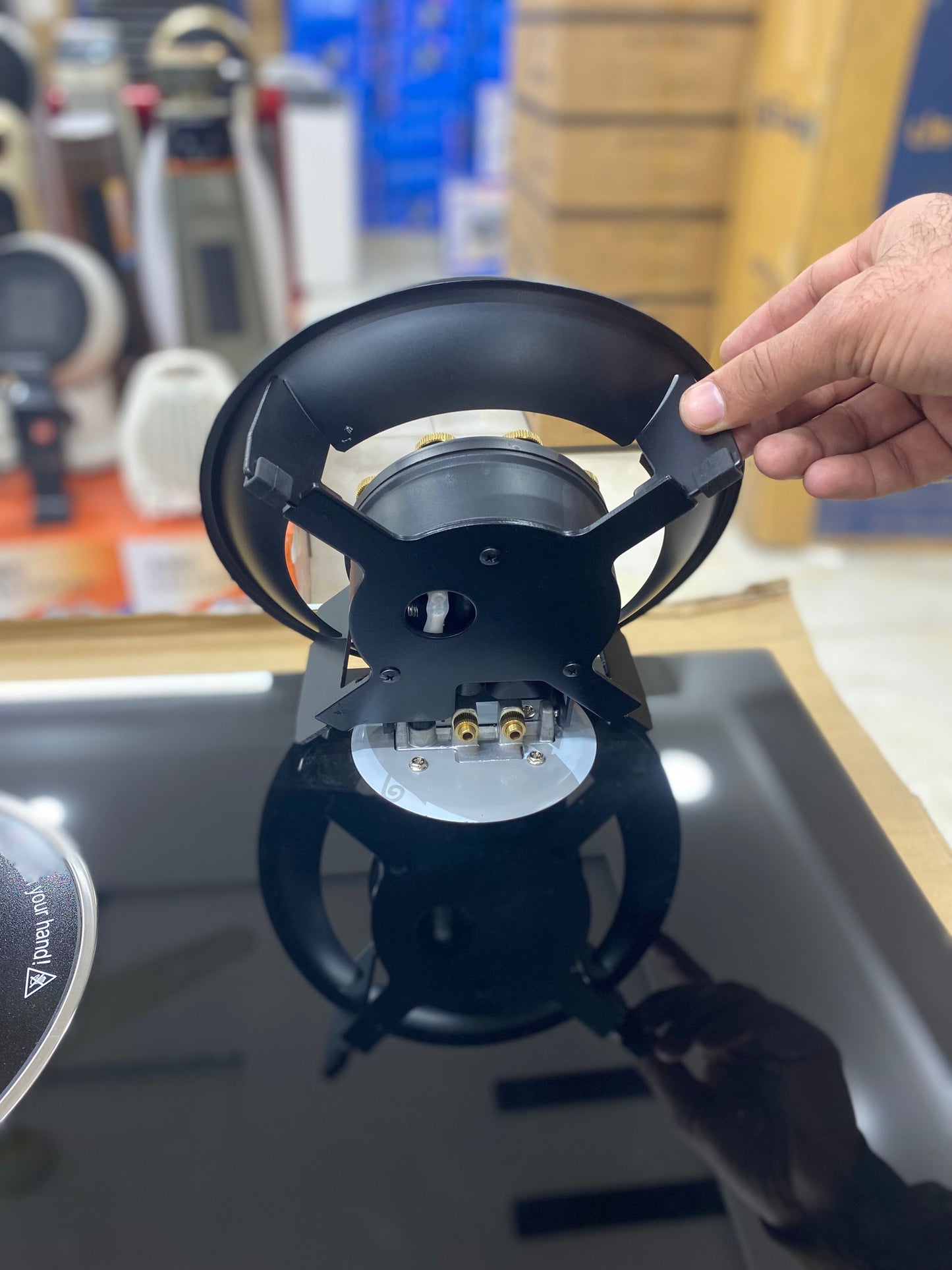 Gas Hob Burner with Dual Power Operation (Gas + Electric) Design By Germany