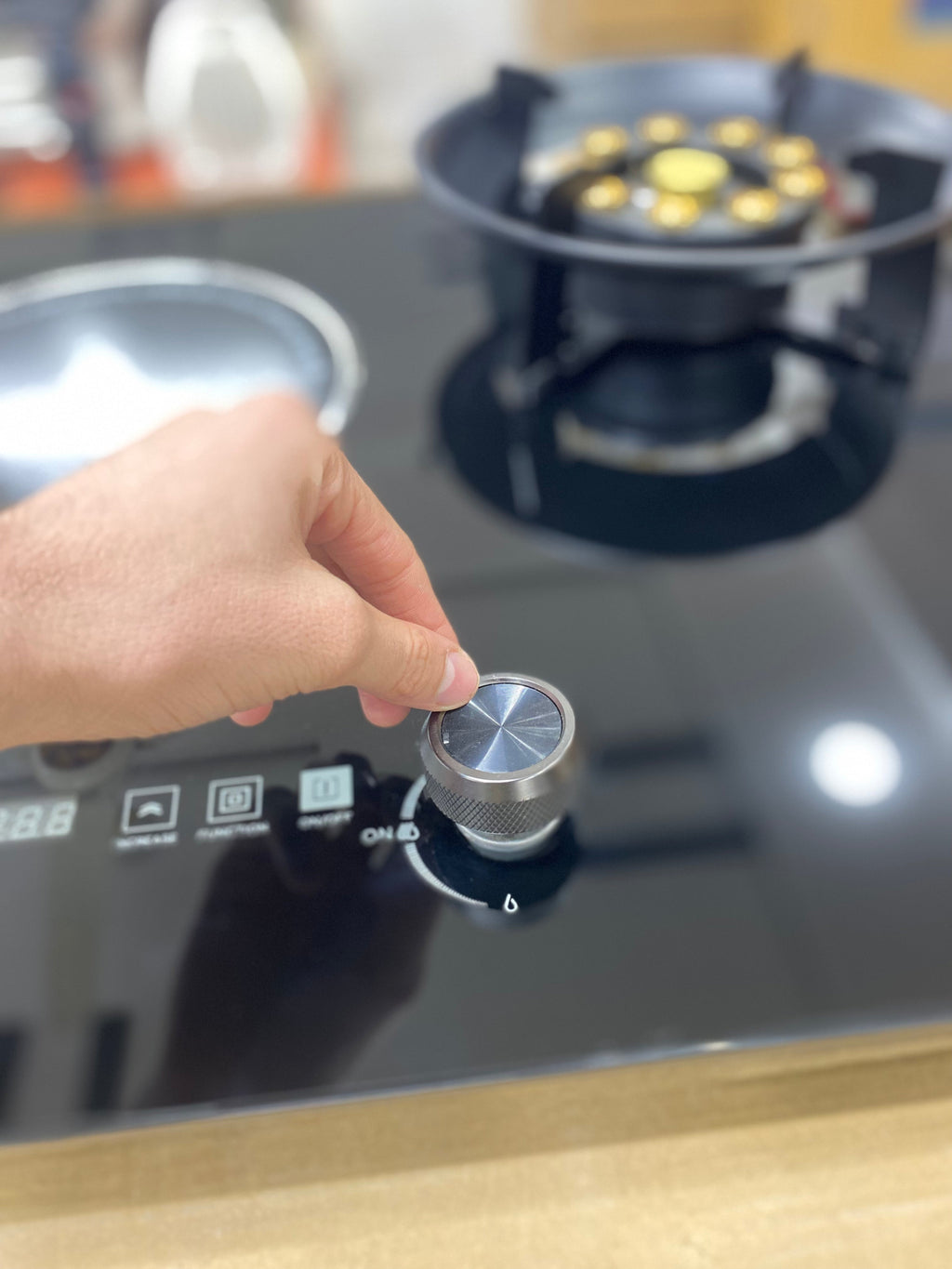 Gas Hob Burner with Dual Power Operation (Gas + Electric) Design By Germany