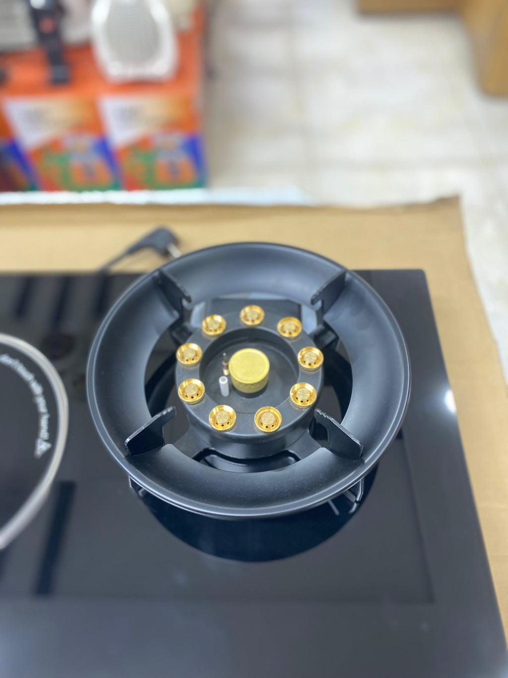 Gas Hob Burner with Dual Power Operation (Gas + Electric) Design By Germany