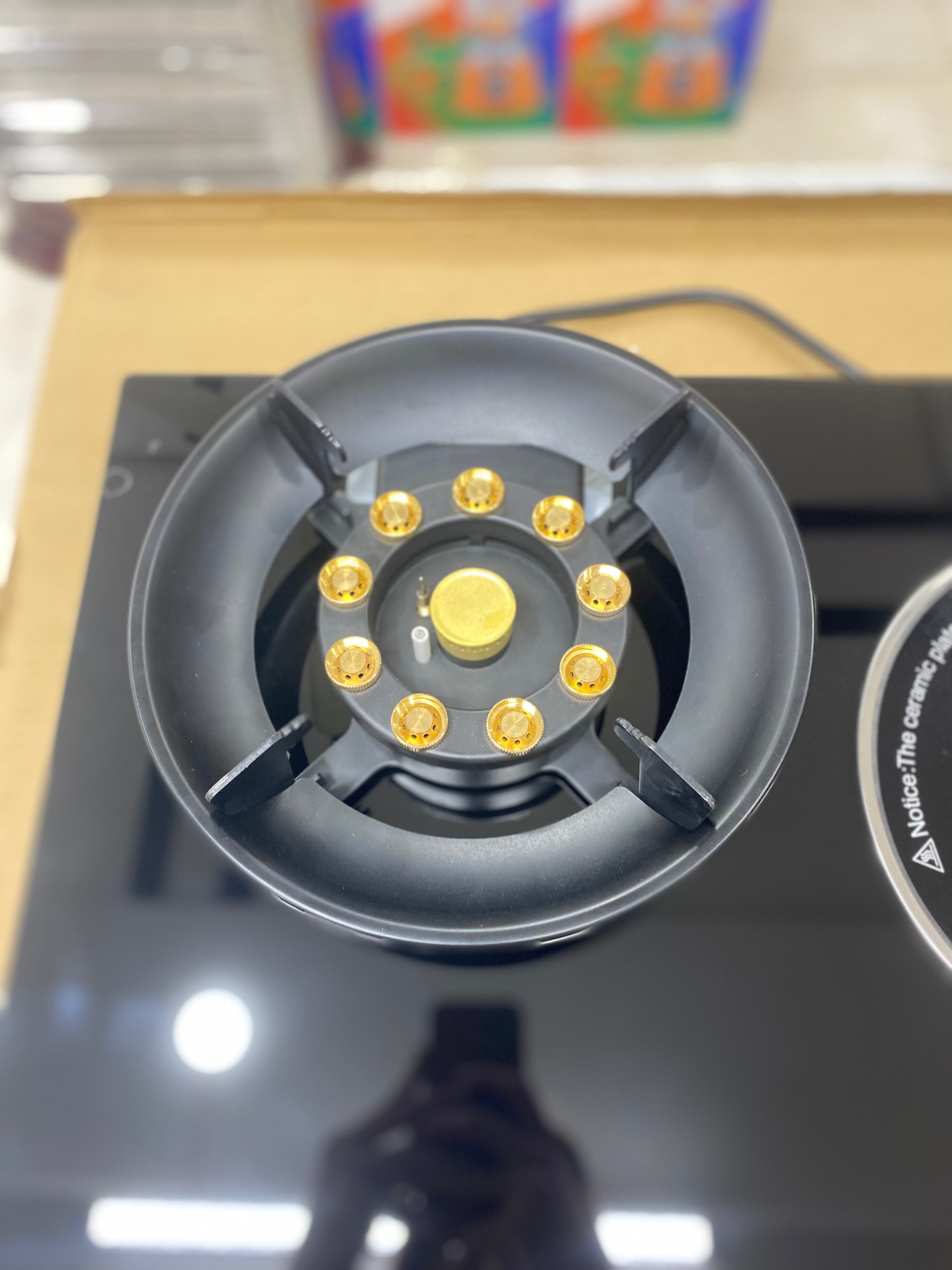 Gas Hob Burner with Dual Power Operation (Gas + Electric) Design By Germany