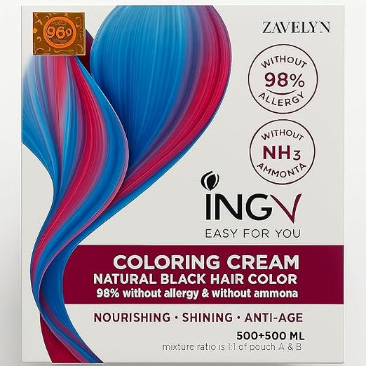 ING V Hair Color - Ammonia Free-Allergy Free  - 1000ml