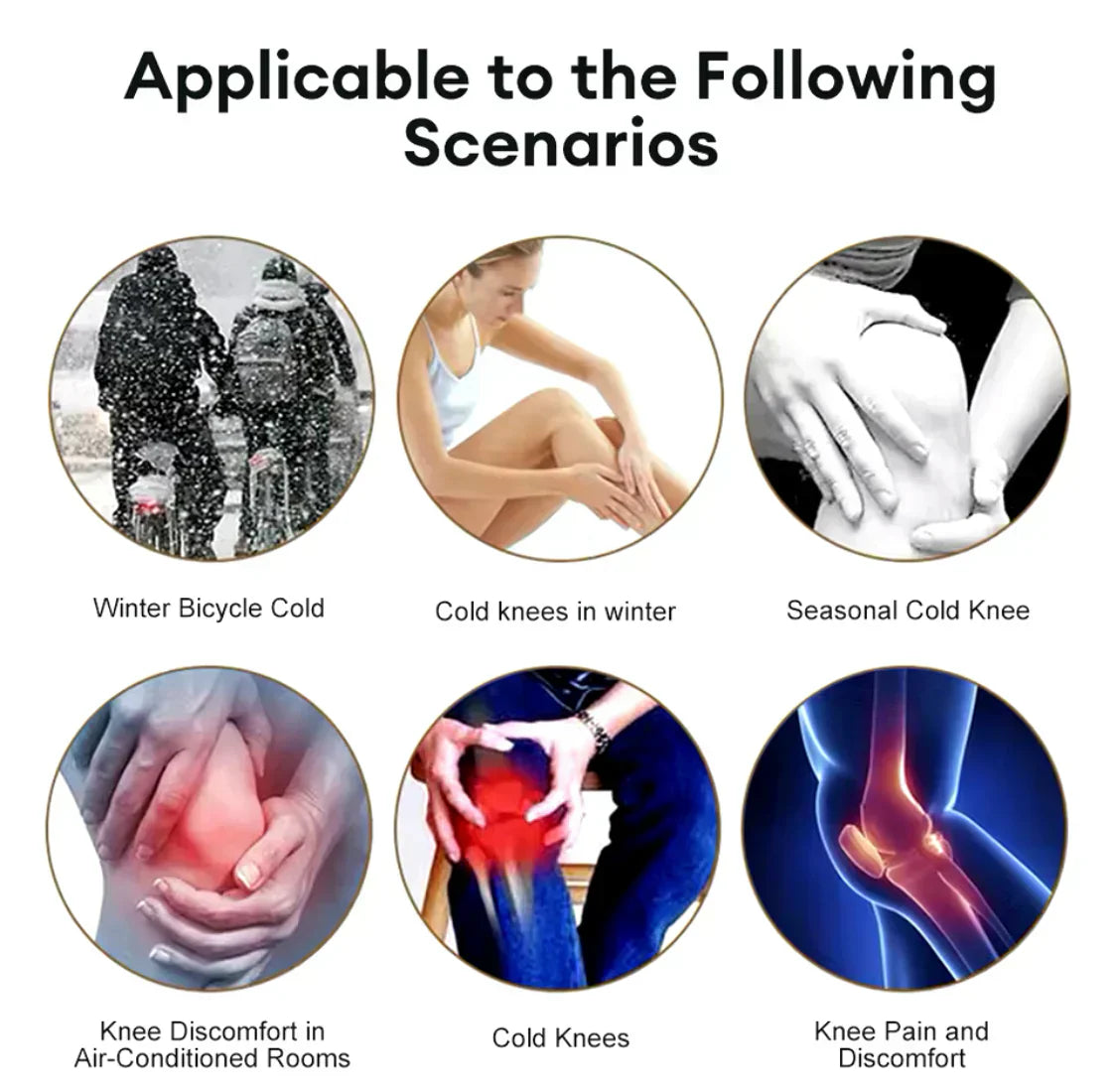 Knee  Warmer - Woolen Elastic Knee Pain Re-leaf Pads For Men & Women