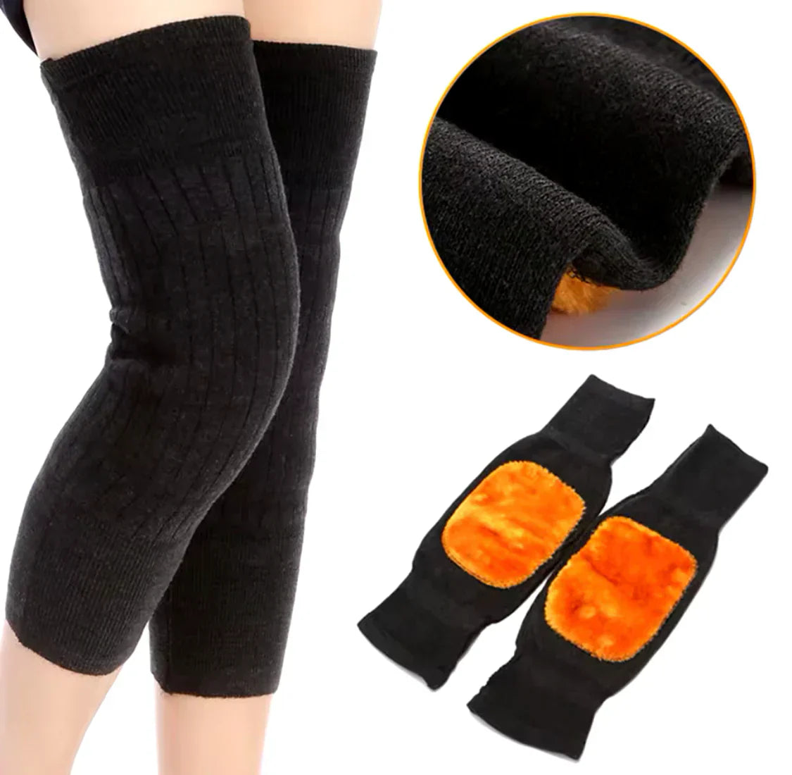 Knee  Warmer - Woolen Elastic Knee Pain Re-leaf Pads For Men & Women
