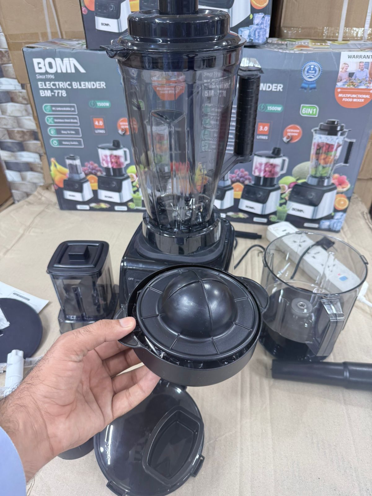 German Lot Imported Boma  BM 778 6-in-1 4L Blender