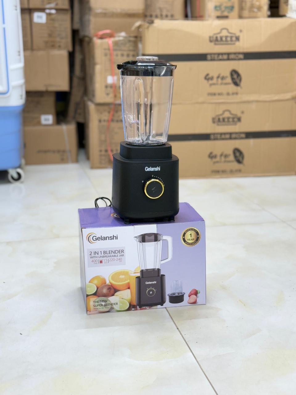 Gelanshi 2&1 blander Juicers restock 1.7 Liter  Size 1.7 Liter capacity jug