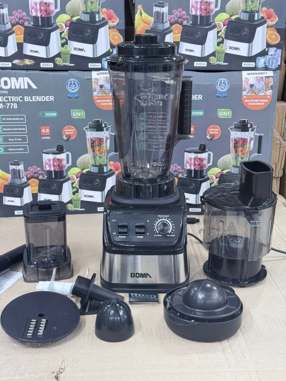 German Lot Imported Boma  BM 778 6-in-1 4L Blender