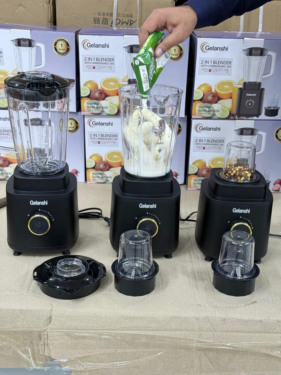 Gelanshi 2&1 blander Juicers restock 1.7 Liter  Size 1.7 Liter capacity jug