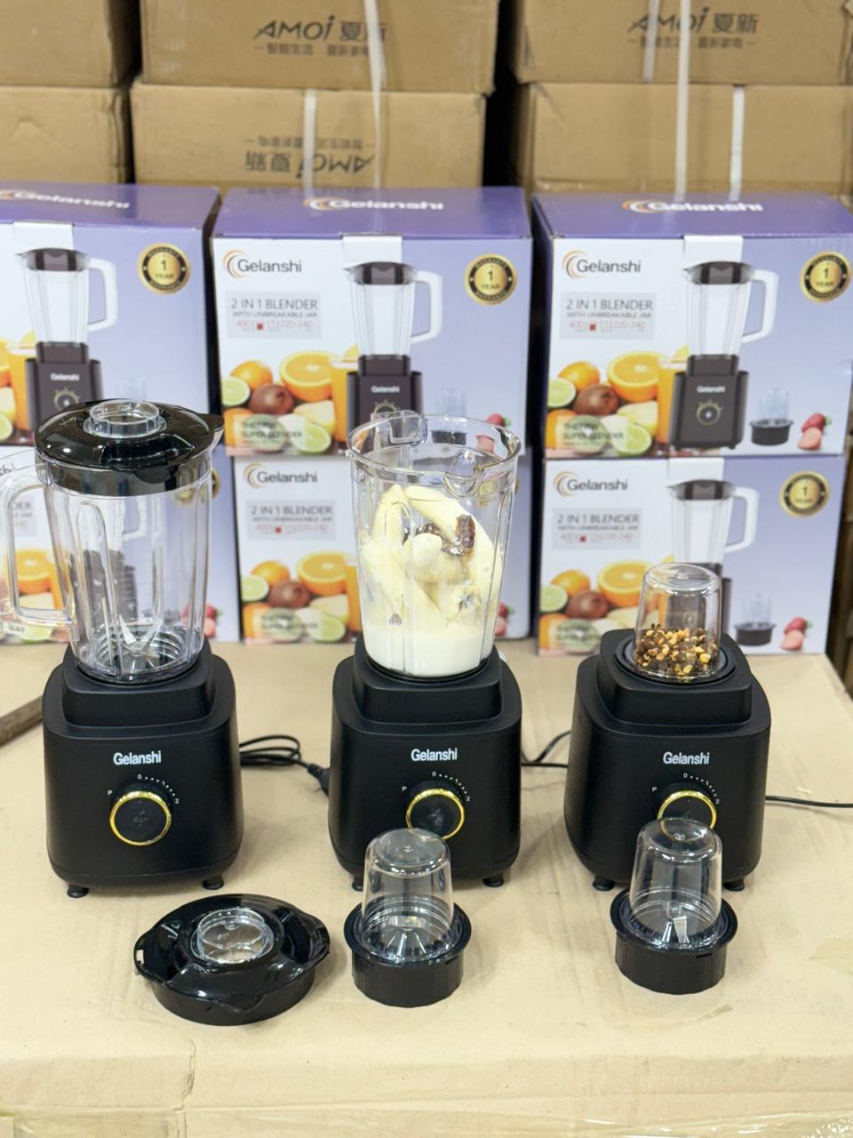 Gelanshi 2&1 blander Juicers restock 1.7 Liter  Size 1.7 Liter capacity jug