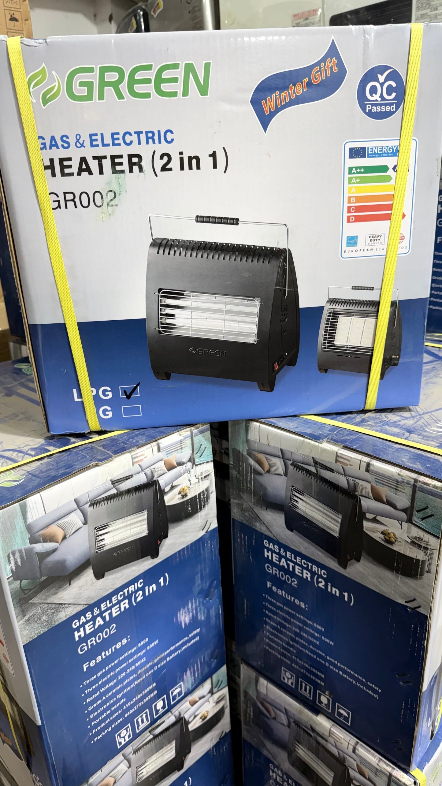 Green GR-001 2-in-1 (Gas+Electric) Room Heater Fine Quality