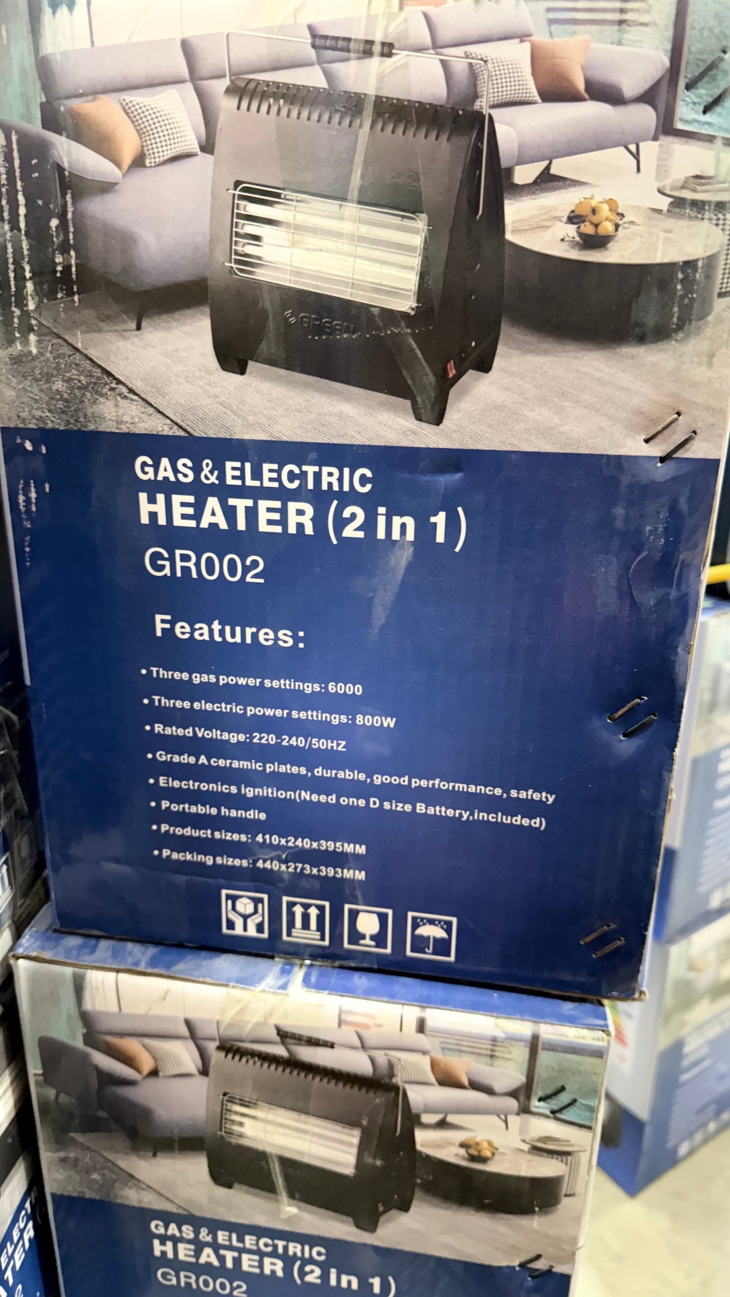 Green GR-001 2-in-1 (Gas+Electric) Room Heater Fine Quality