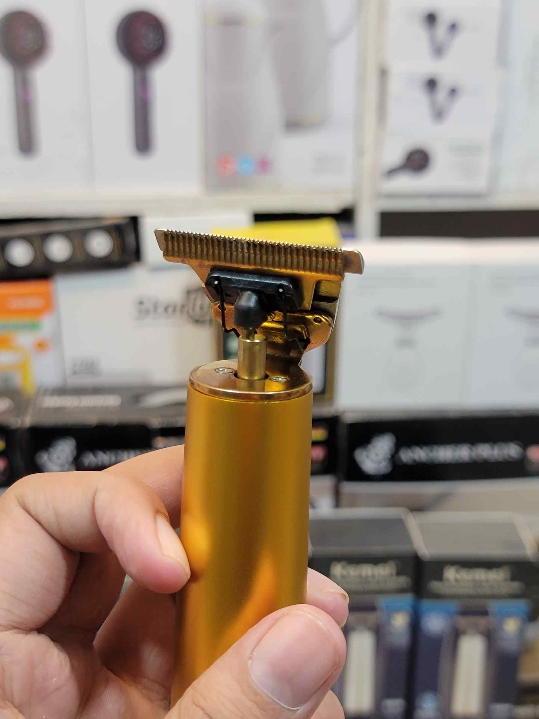 Original KEMEI Full Metal Body Hair Trimmer - Golden