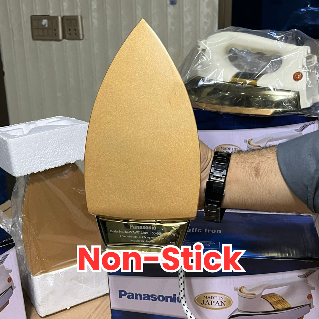 Panasonic Dry Iron 1000W - Non-Stick Soleplate, Swivel Cord