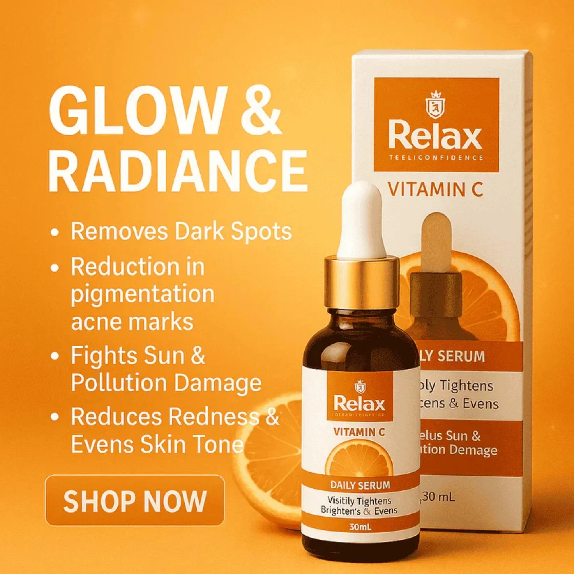 Relax UK Vitamin C Face Serum 30ml (Imported)