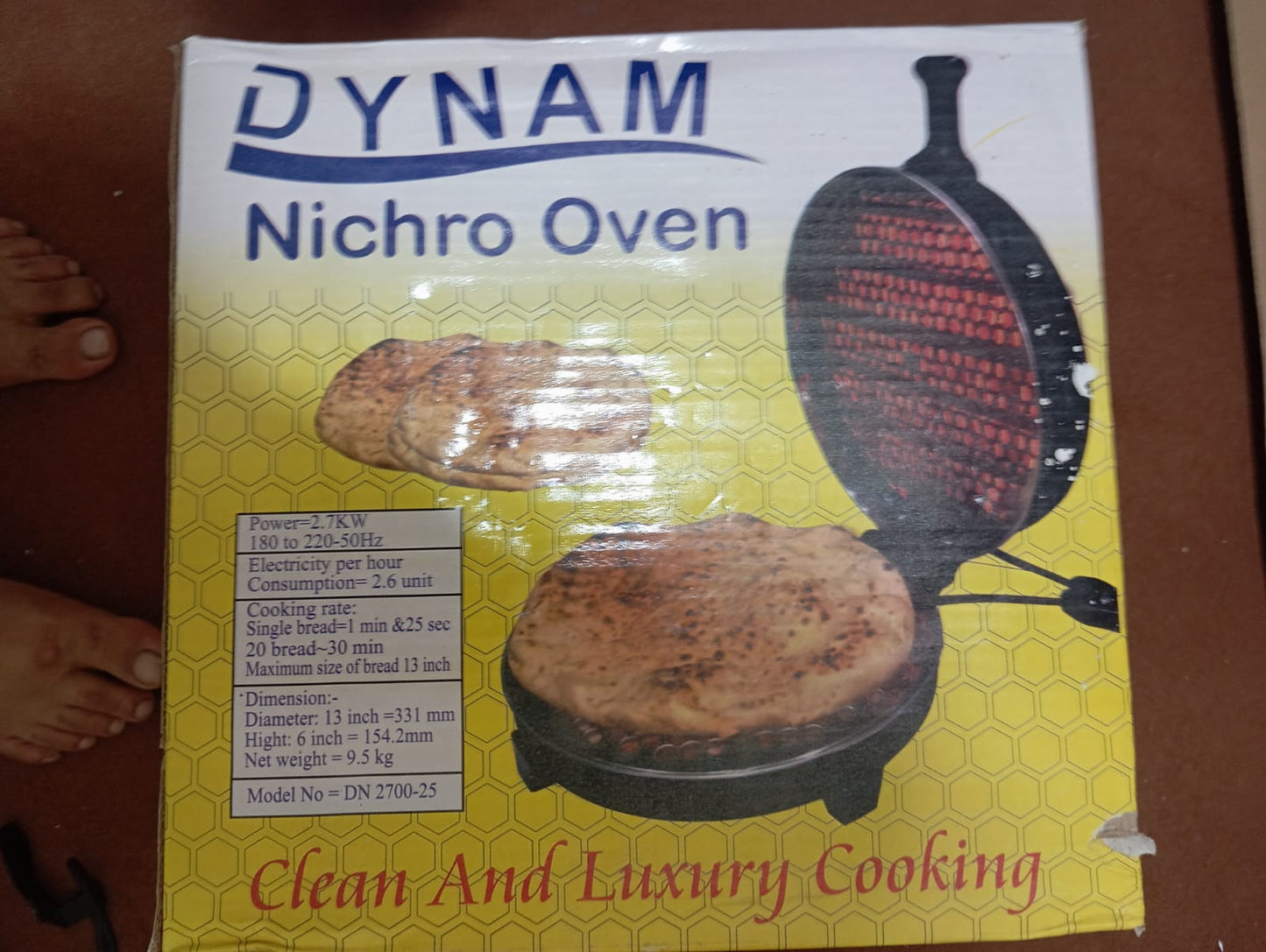 Lot Imported Electric Roti Maker & Oven (DYNAM Nichro German Brand) Heavy Weight