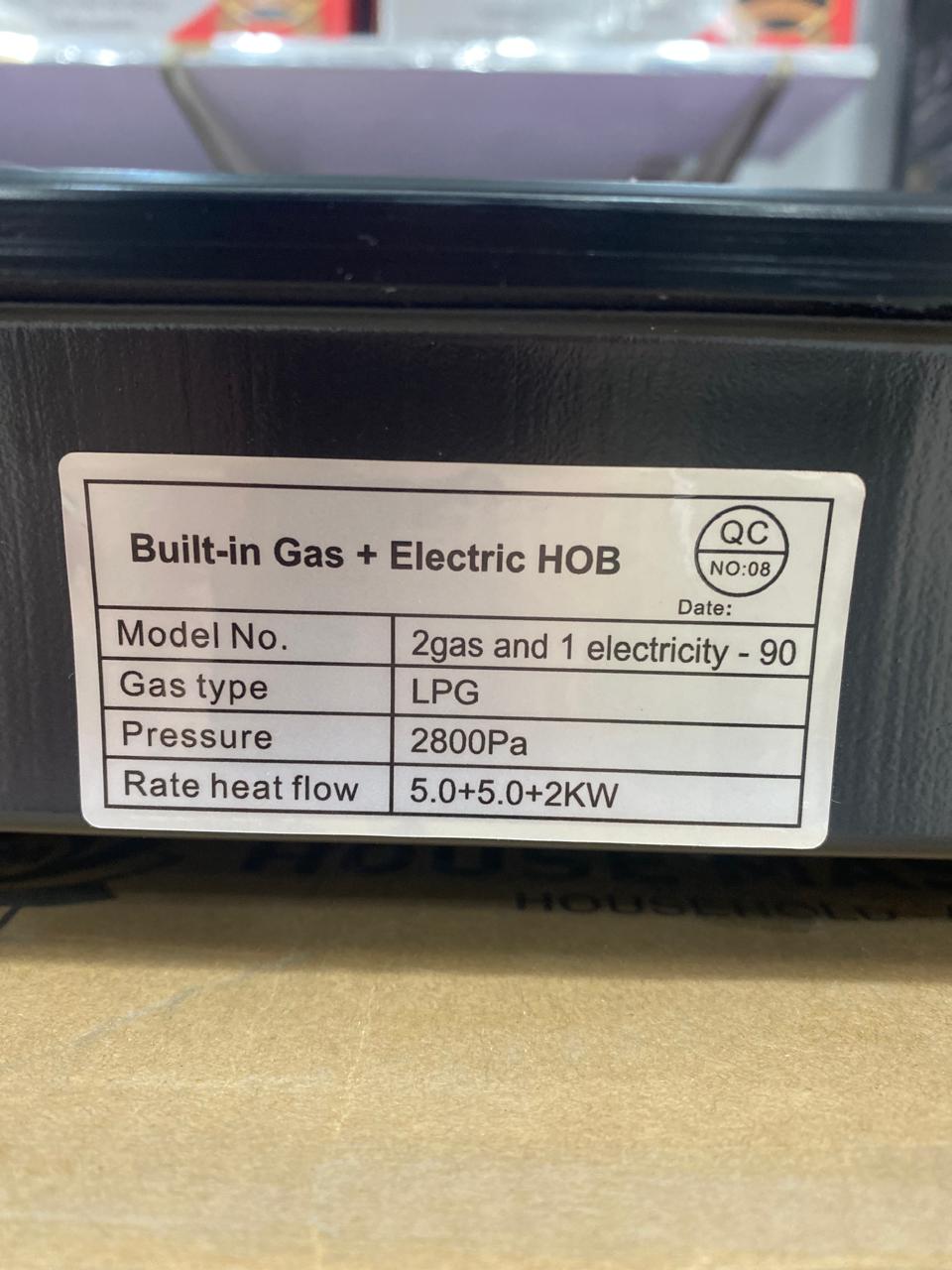 Gas Hob Burner with Dual Power Operation (Gas + Electric) Design By Germany