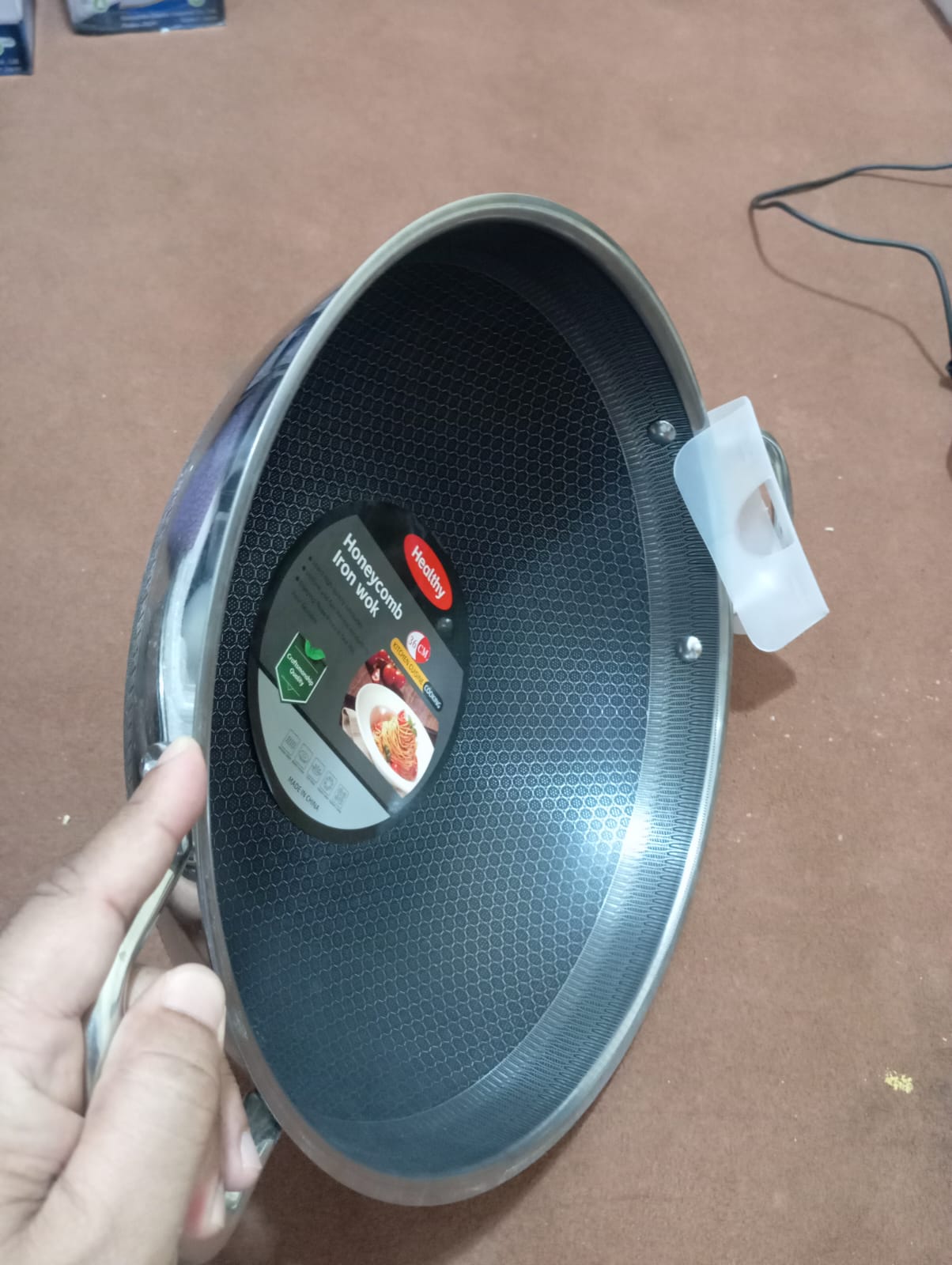 Premium Imported Honeycomb Laser-Coated Karahi