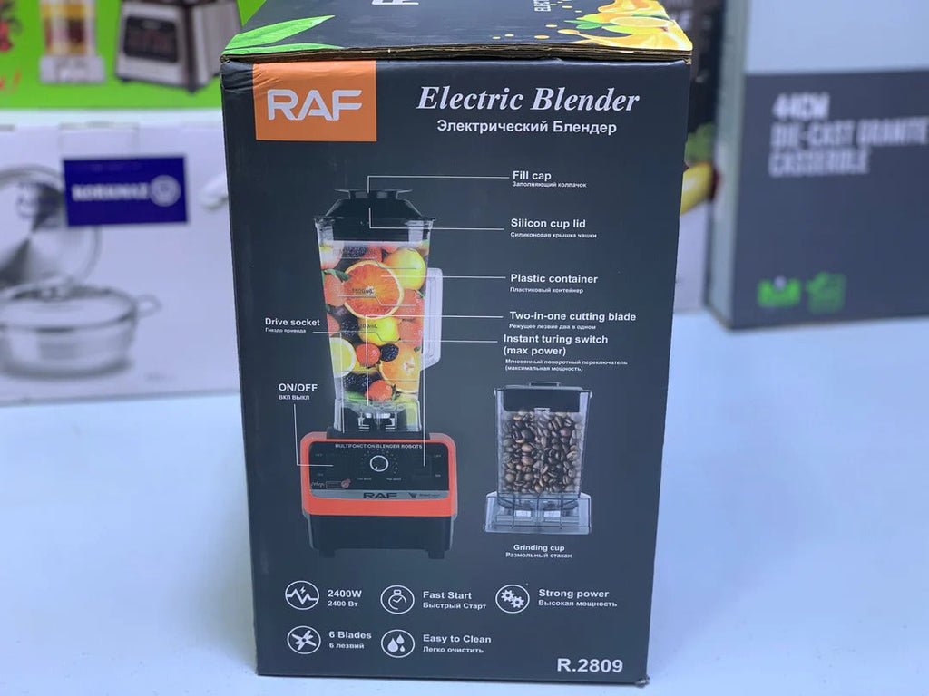 RAF Electric 2-in-1 Blender & Grinder – 2.5L Large Capacity, Powerful Multi-Purpose Mixer