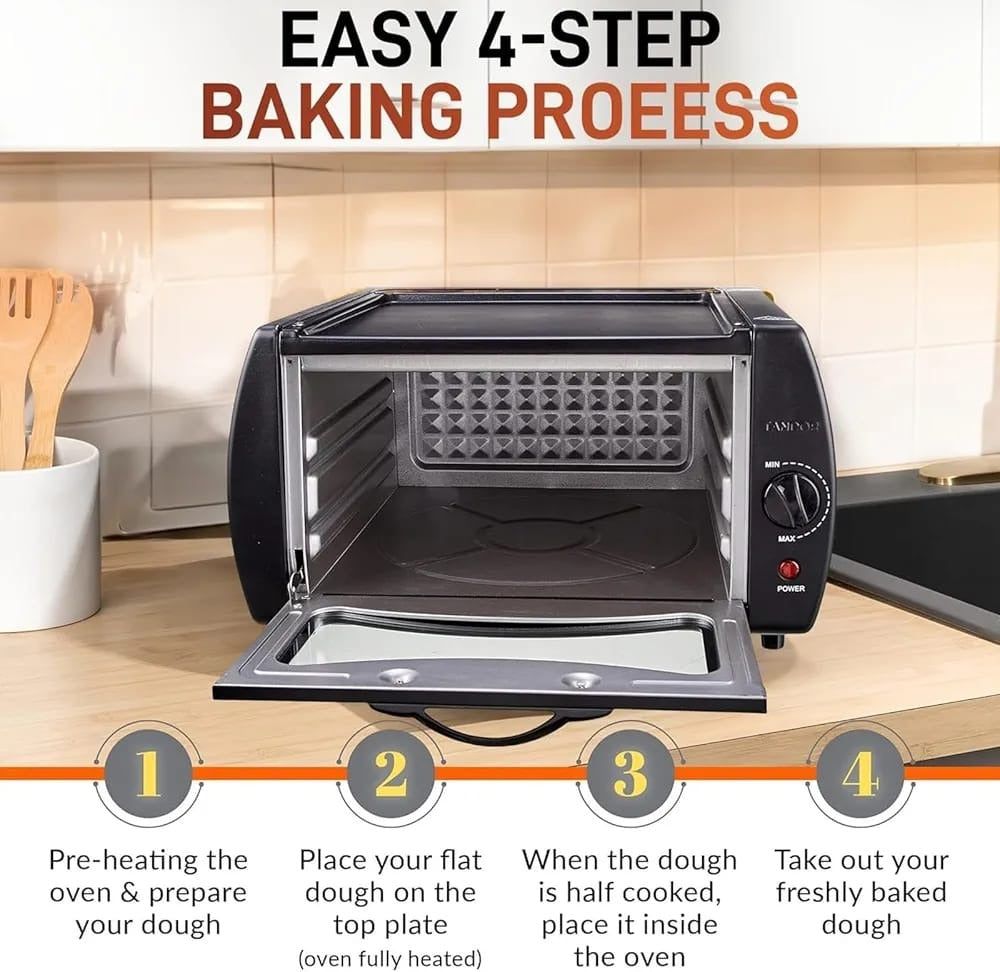 Irani Electric Tandoor Oven – Make Roti, Naan & Pizza at Home (2100W High Power)