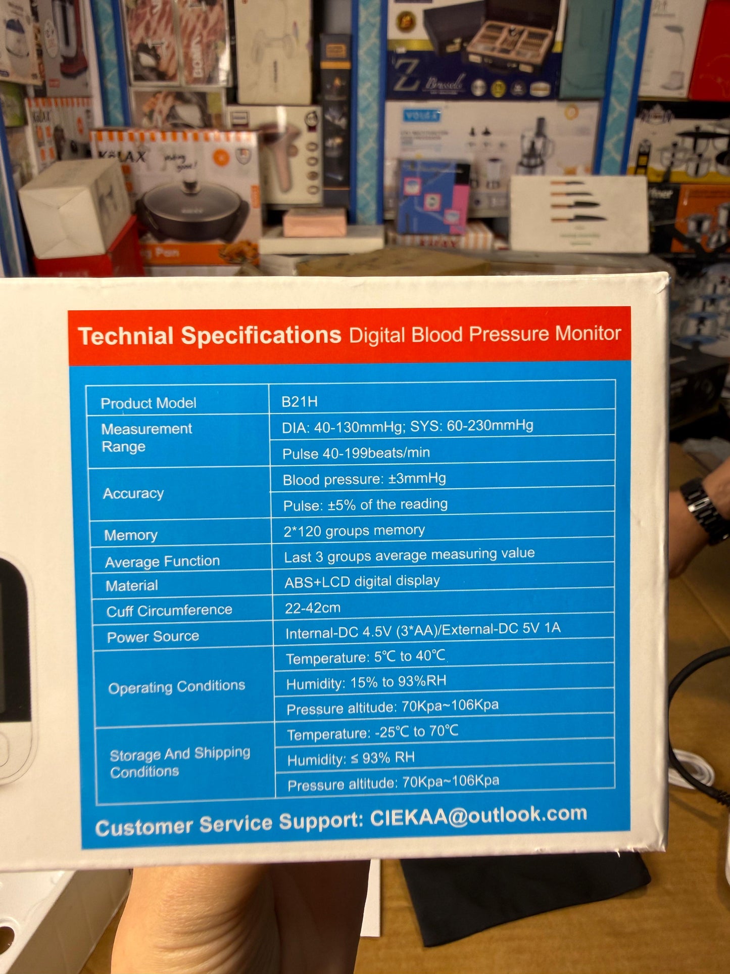 CIEKAA Digital Blood Pressure Monitor – Automatic BP Machine with Pulse Rate Monitoring