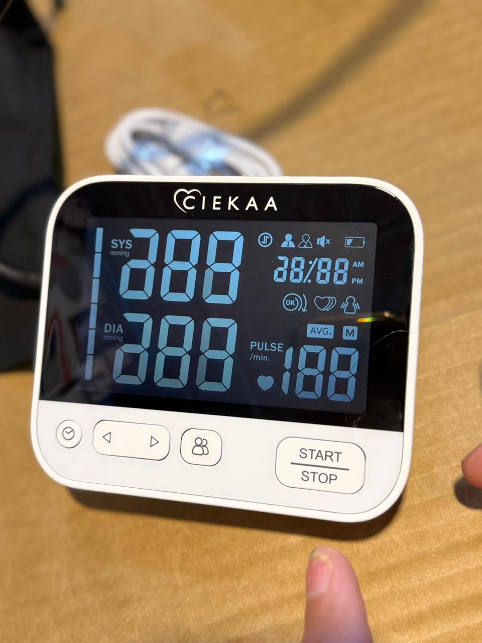 CIEKAA Digital Blood Pressure Monitor – Automatic BP Machine with Pulse Rate Monitoring